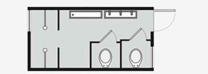 CONTAINER PARA LOCAÇÃO E VENDA - PP 9/2 WC 4CH